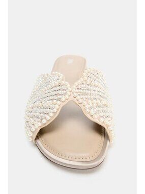 ZARA FLAT SANDALS WITH SHINY APPLIQUES